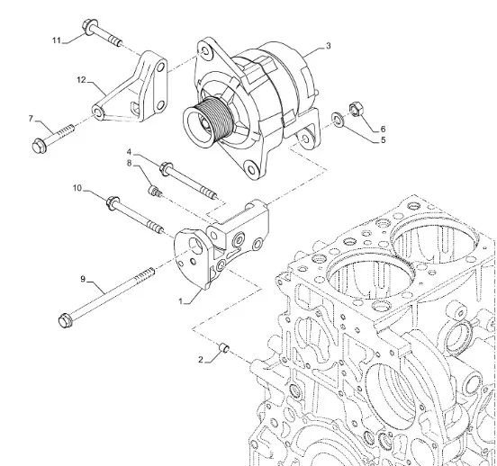 504212809 - Генератор 150A ДВС Cursor9K CS, CSX