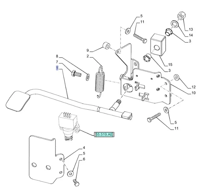 87640782 - Педаль